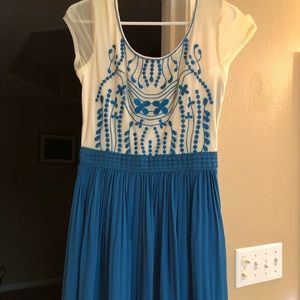 Blue and Cream dress